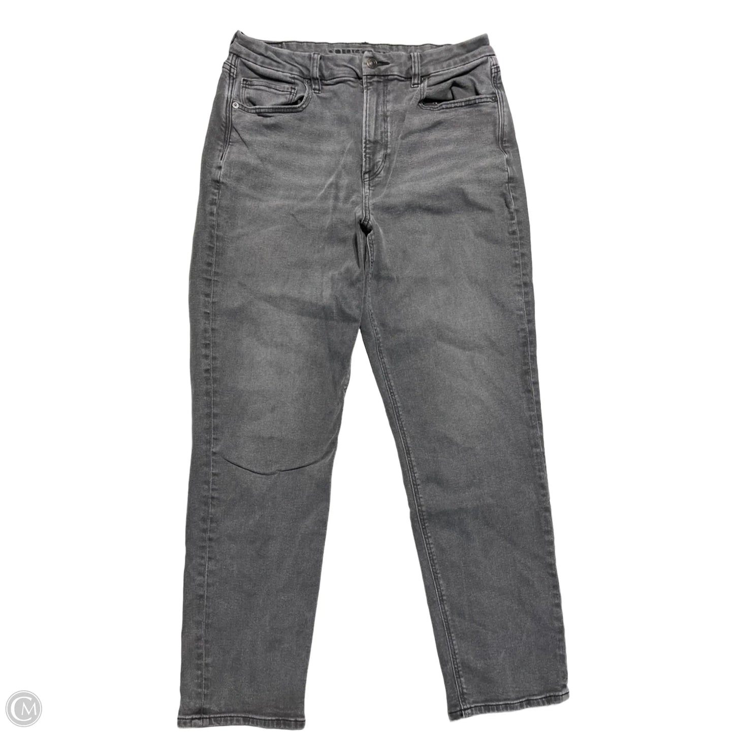 Jeans Straight By American Eagle In Black, Size: 12