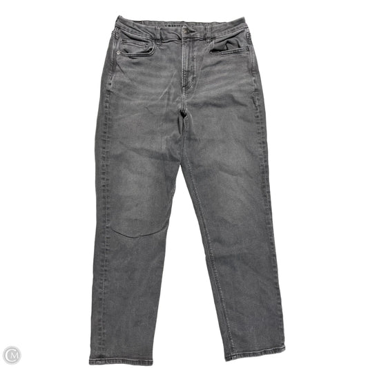 Jeans Straight By American Eagle In Black, Size: 12