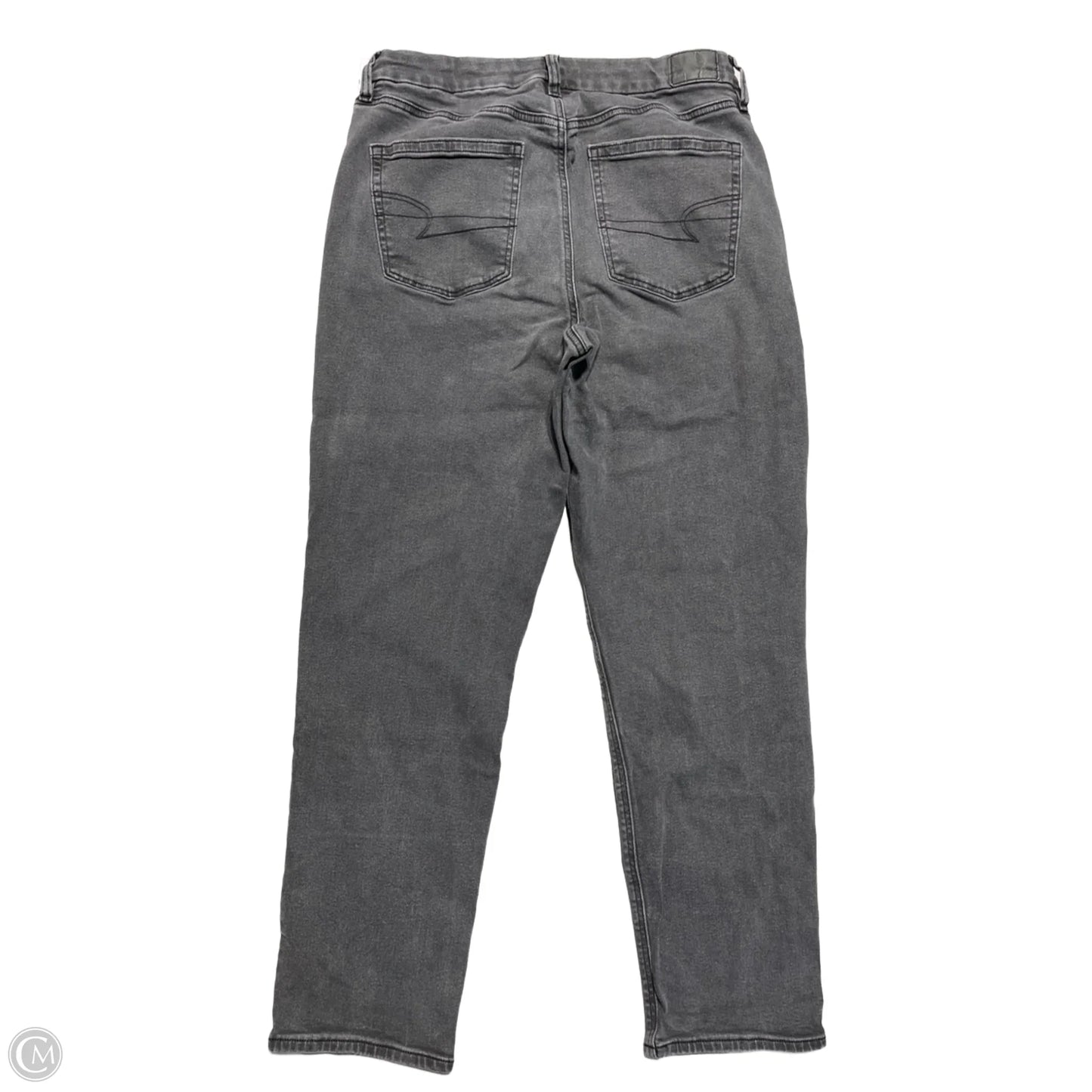 Jeans Straight By American Eagle In Black, Size: 12