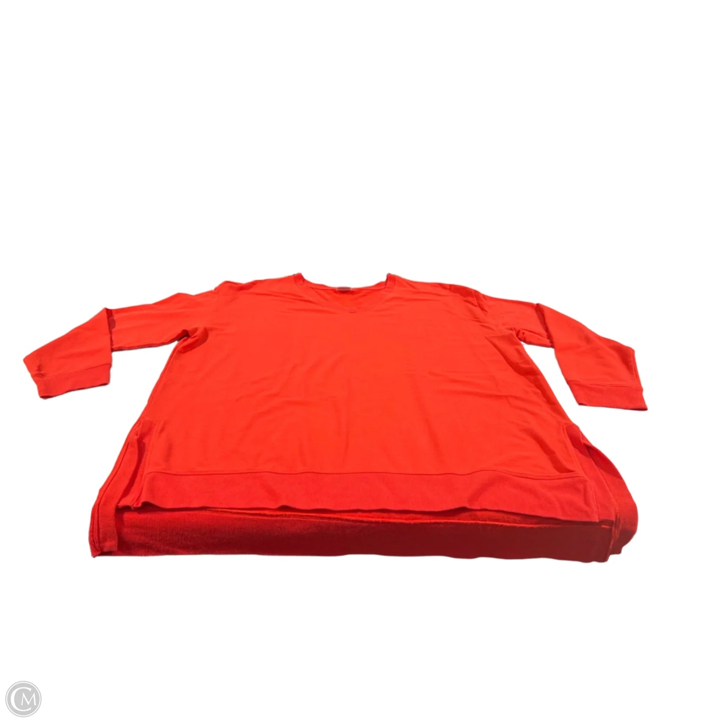 Top Long Sleeve By Chicos In Red, Size: Xxl