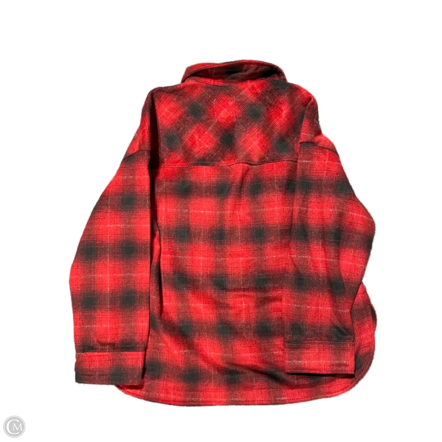 Jacket Shirt By Zara In Plaid Pattern, Size: L