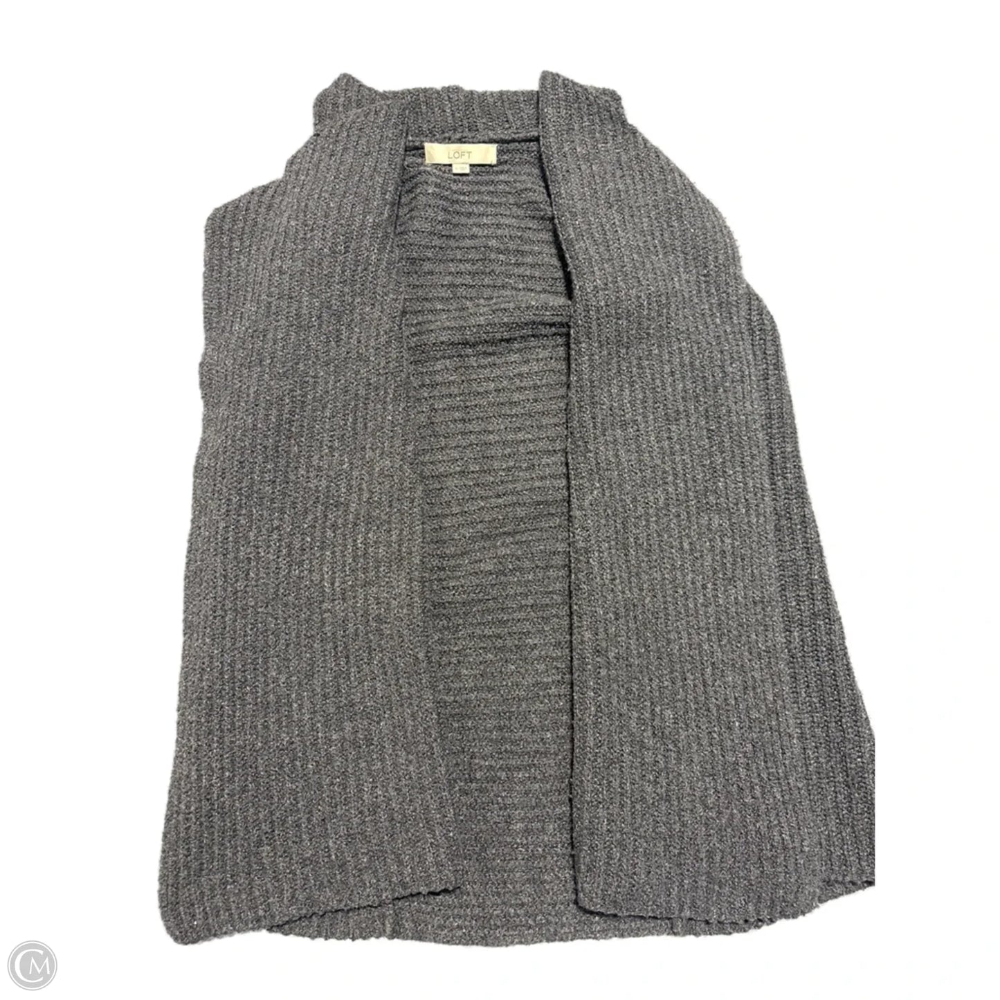 Vest Sweater By Loft In Black, Size: S