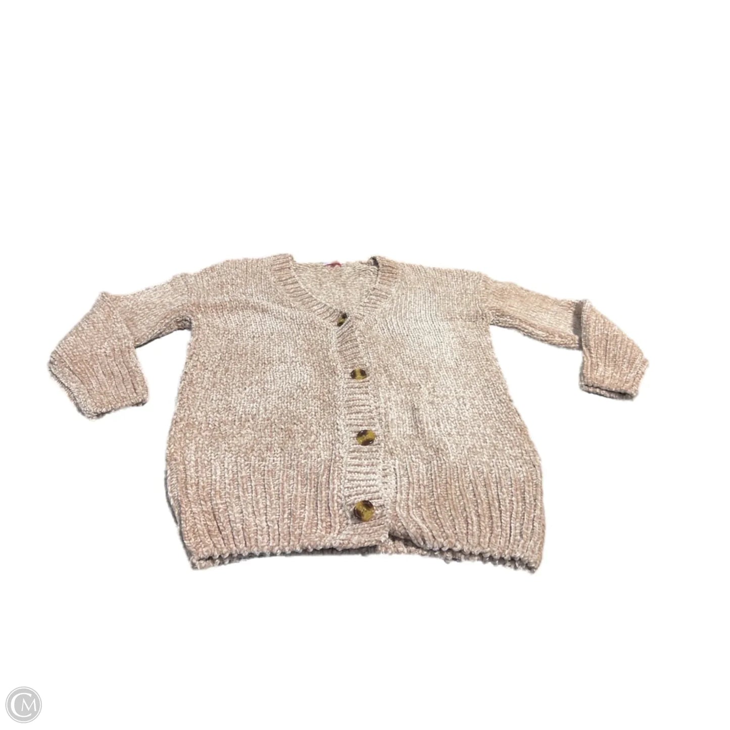 Sweater Cardigan By Pink Lily In Tan, Size: S