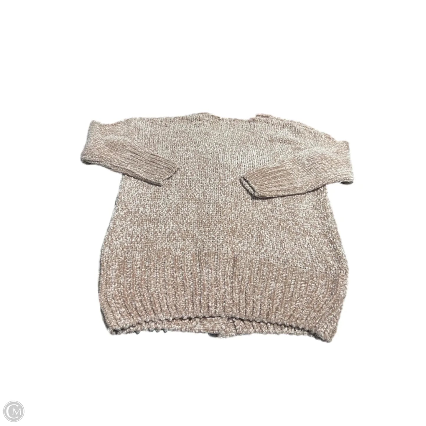 Sweater Cardigan By Pink Lily In Tan, Size: S