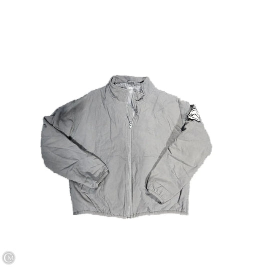Jacket Puffer & Quilted By Authentic In Grey, Size: M