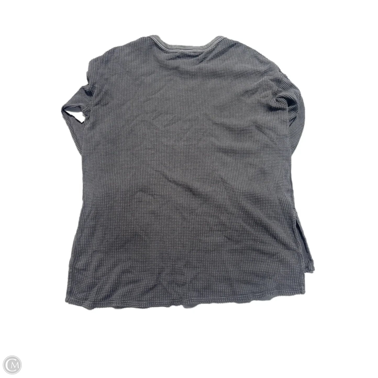 Top Long Sleeve Basic By Aerie In Grey, Size: M