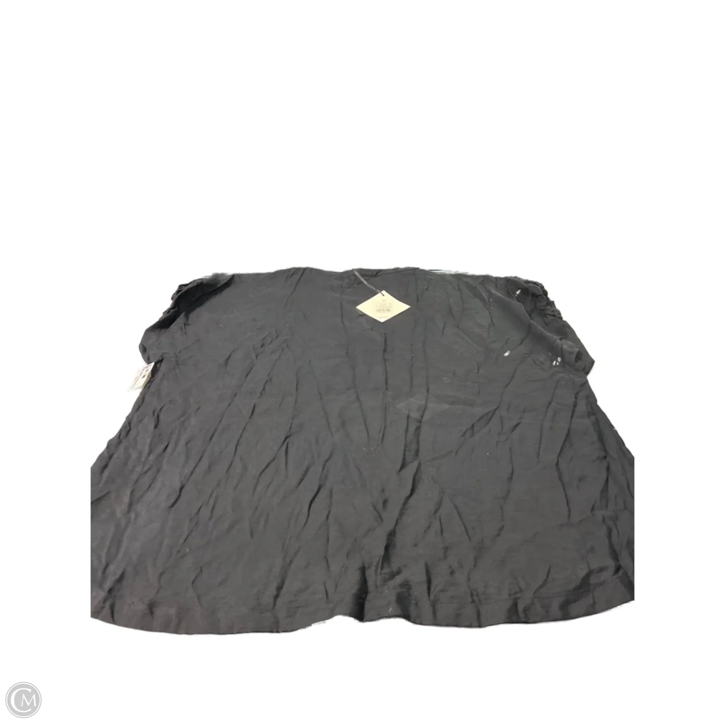Top Short Sleeve By Ava & Viv In Black, Size: 2x