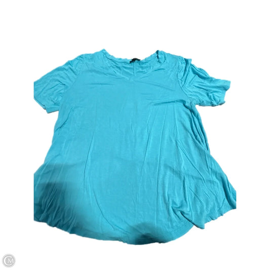 Top Short Sleeve Basic By Lane Bryant In Blue, Size: Xxl