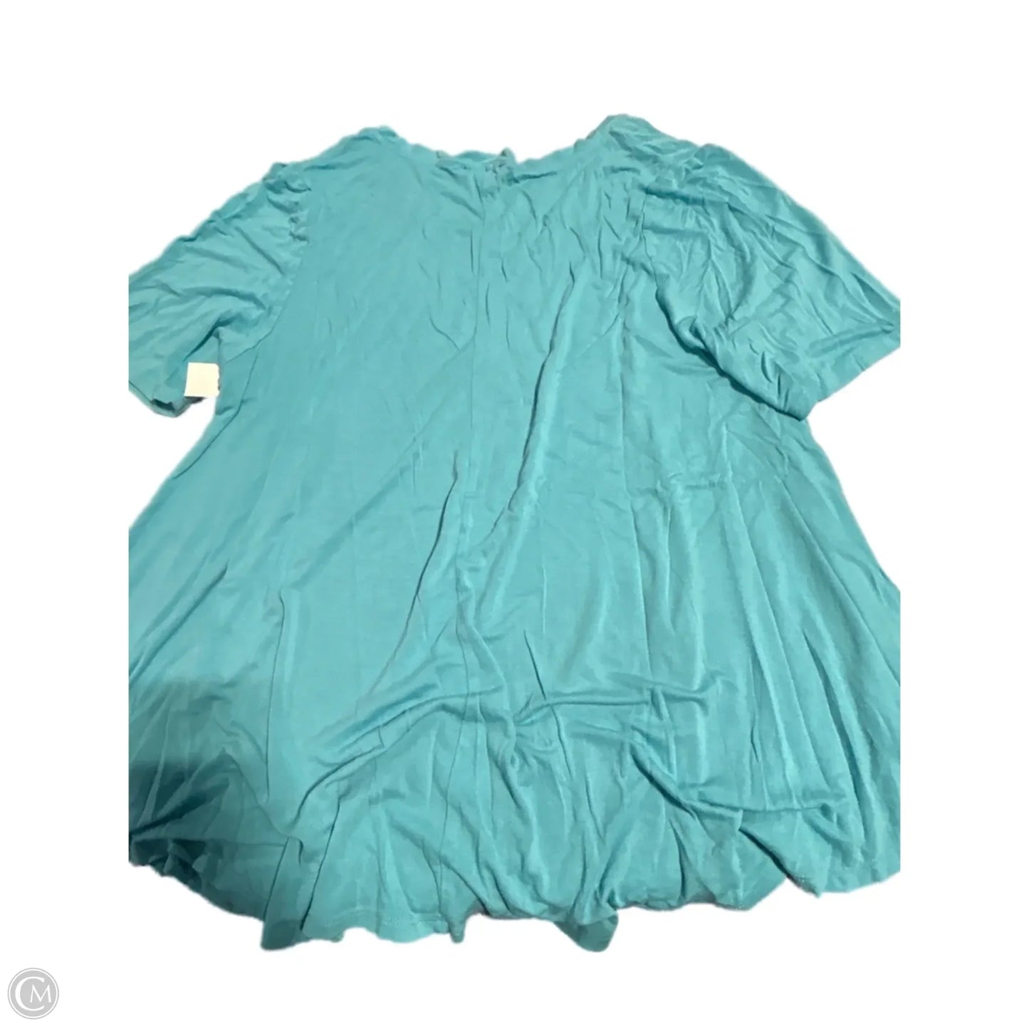 Top Short Sleeve Basic By Lane Bryant In Blue, Size: Xxl