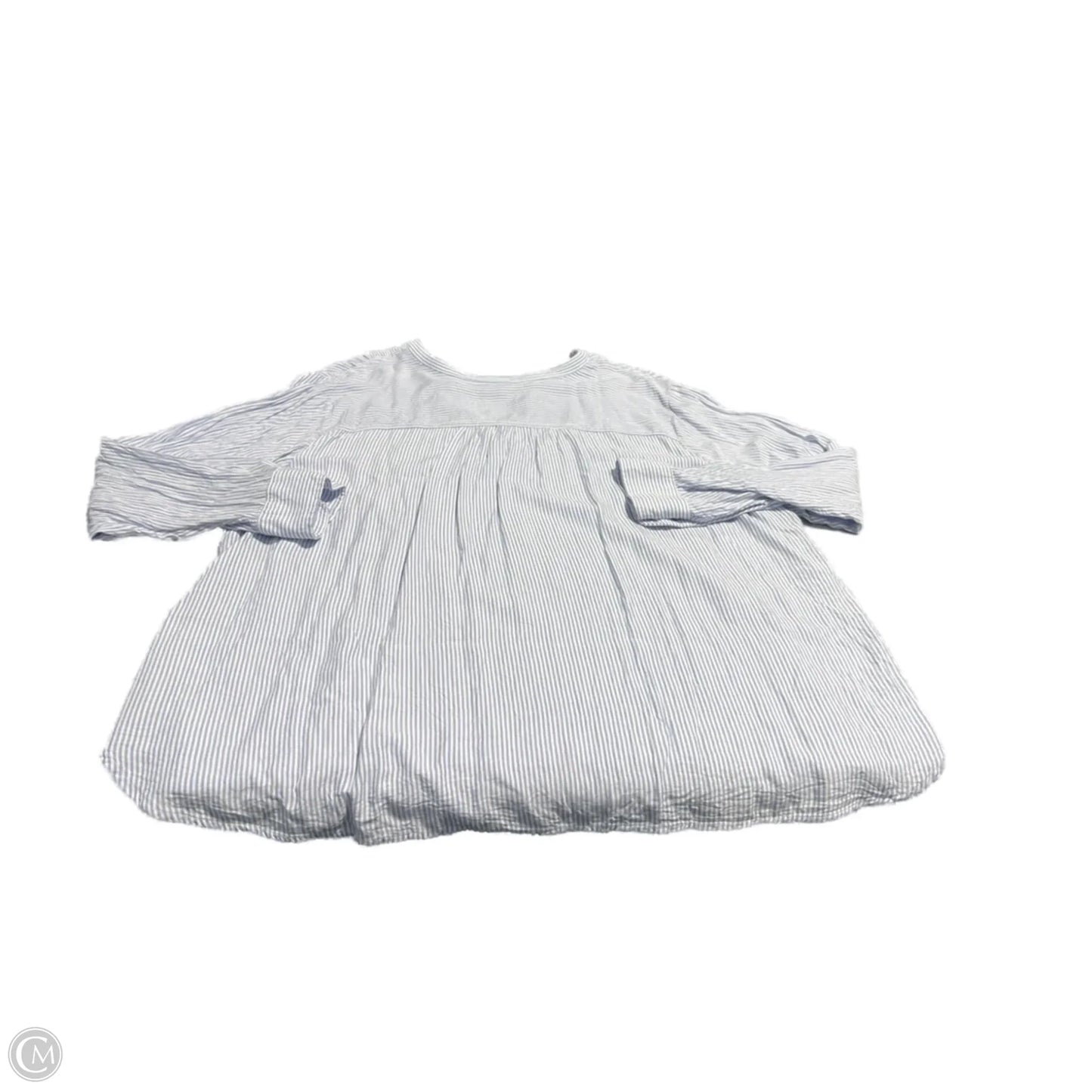 Top Long Sleeve By Workshop In Striped Pattern, Size: 3x