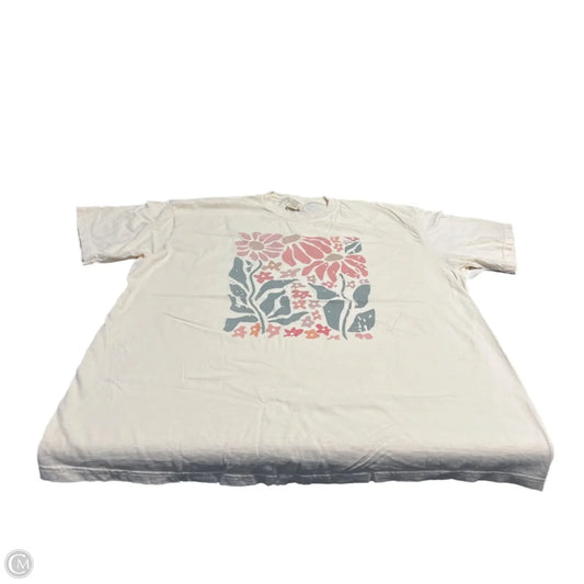 Top Short Sleeve Basic By Comfort Colors In Cream, Size: 1x