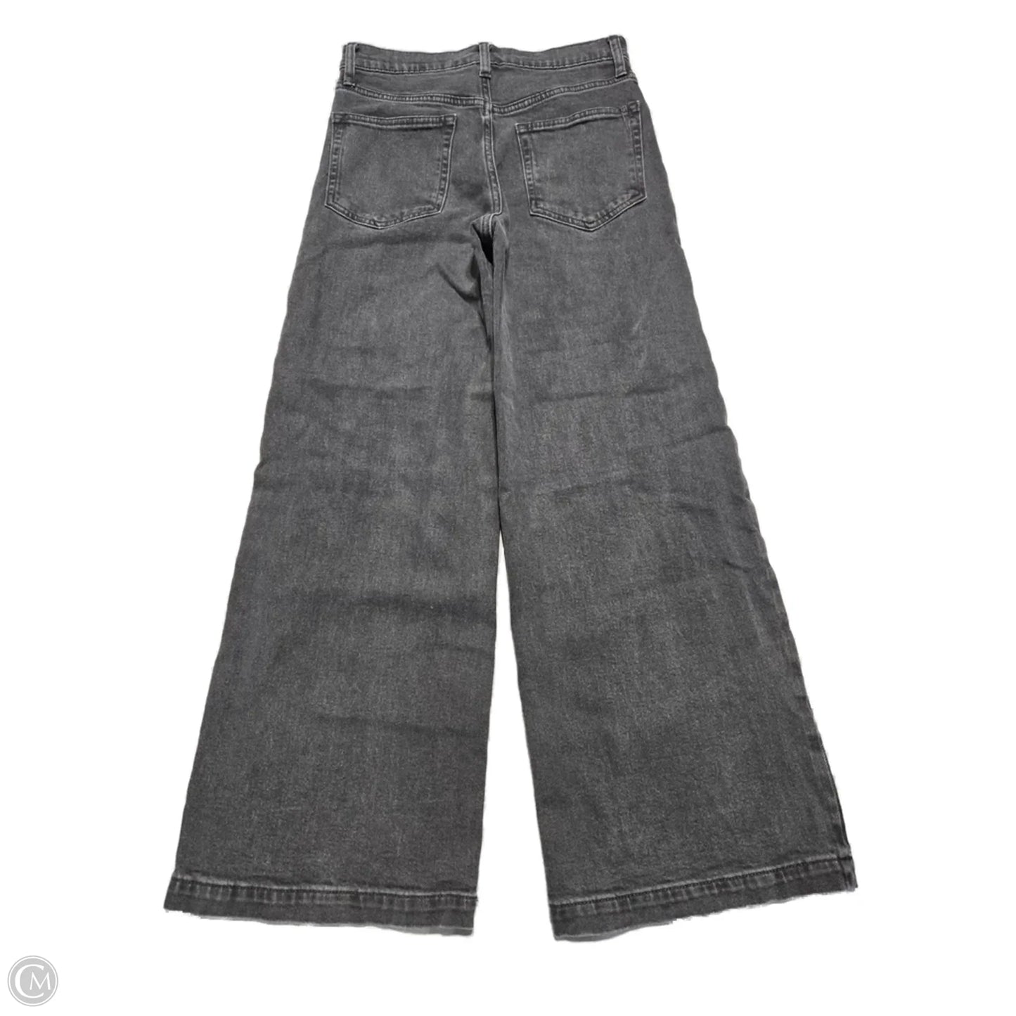 Jeans Wide Leg By Gap In Black Denim, Size: 2p