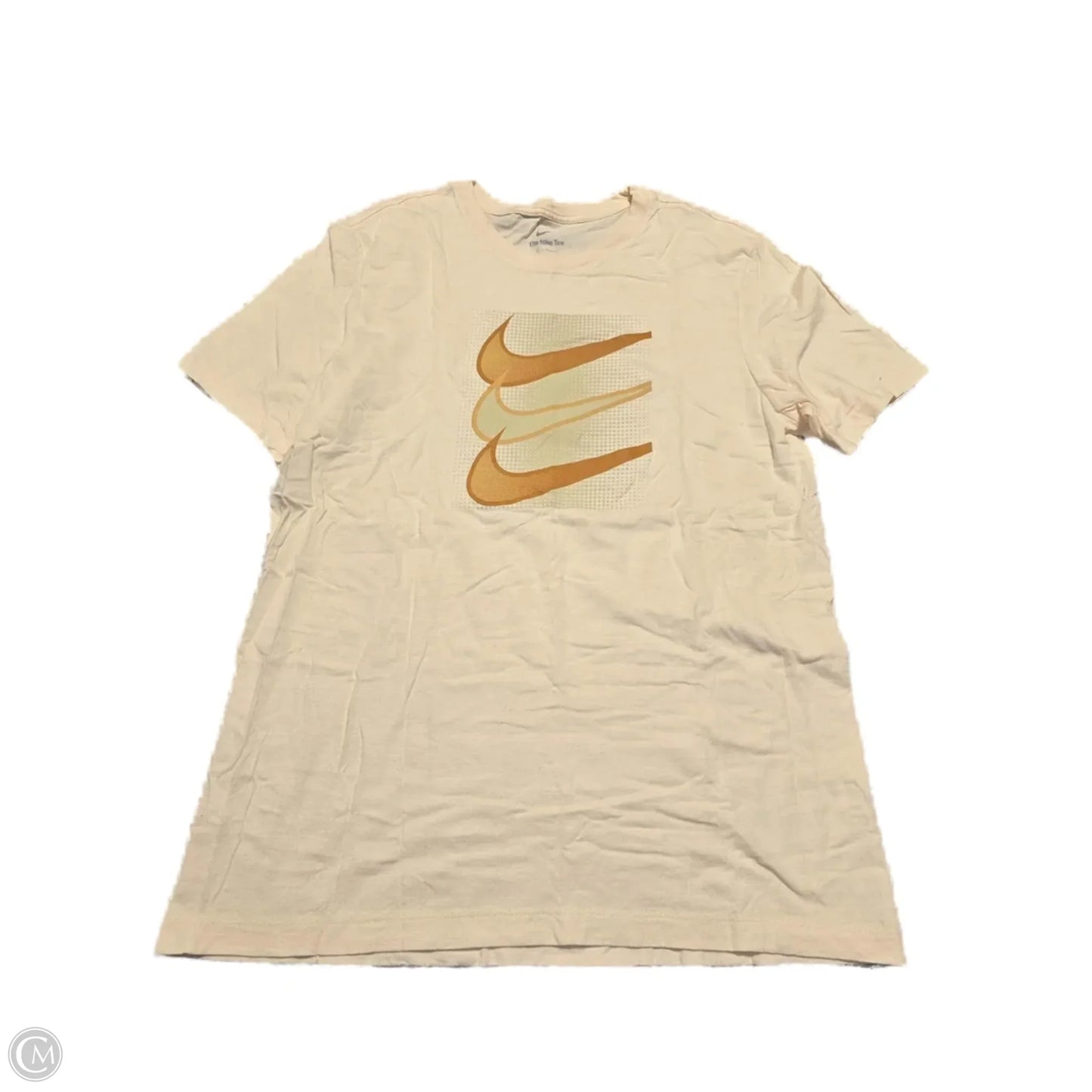 Top Short Sleeve Basic By Nike In Peach, Size: L