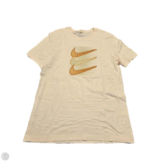 Top Short Sleeve Basic By Nike In Peach, Size: L