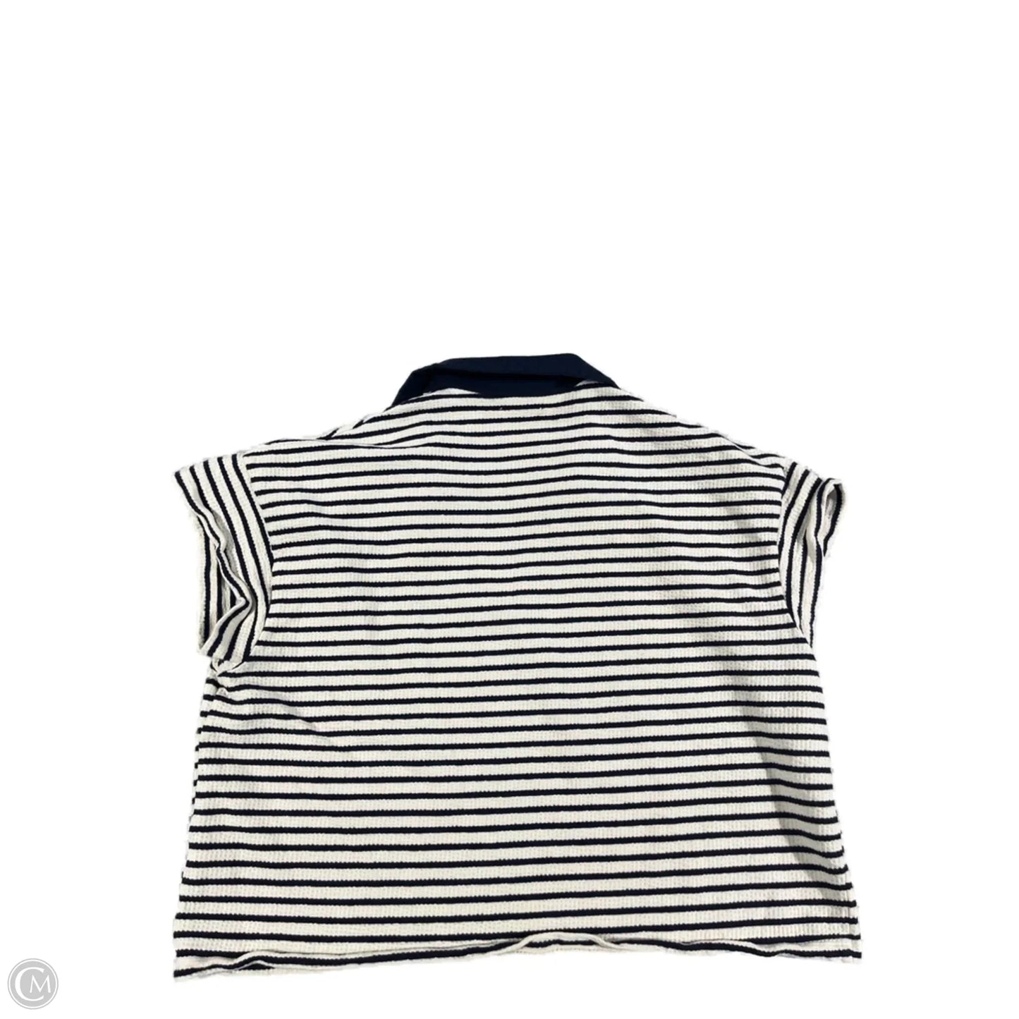 Top Short Sleeve By Maurices In Striped Pattern, Size: Xl