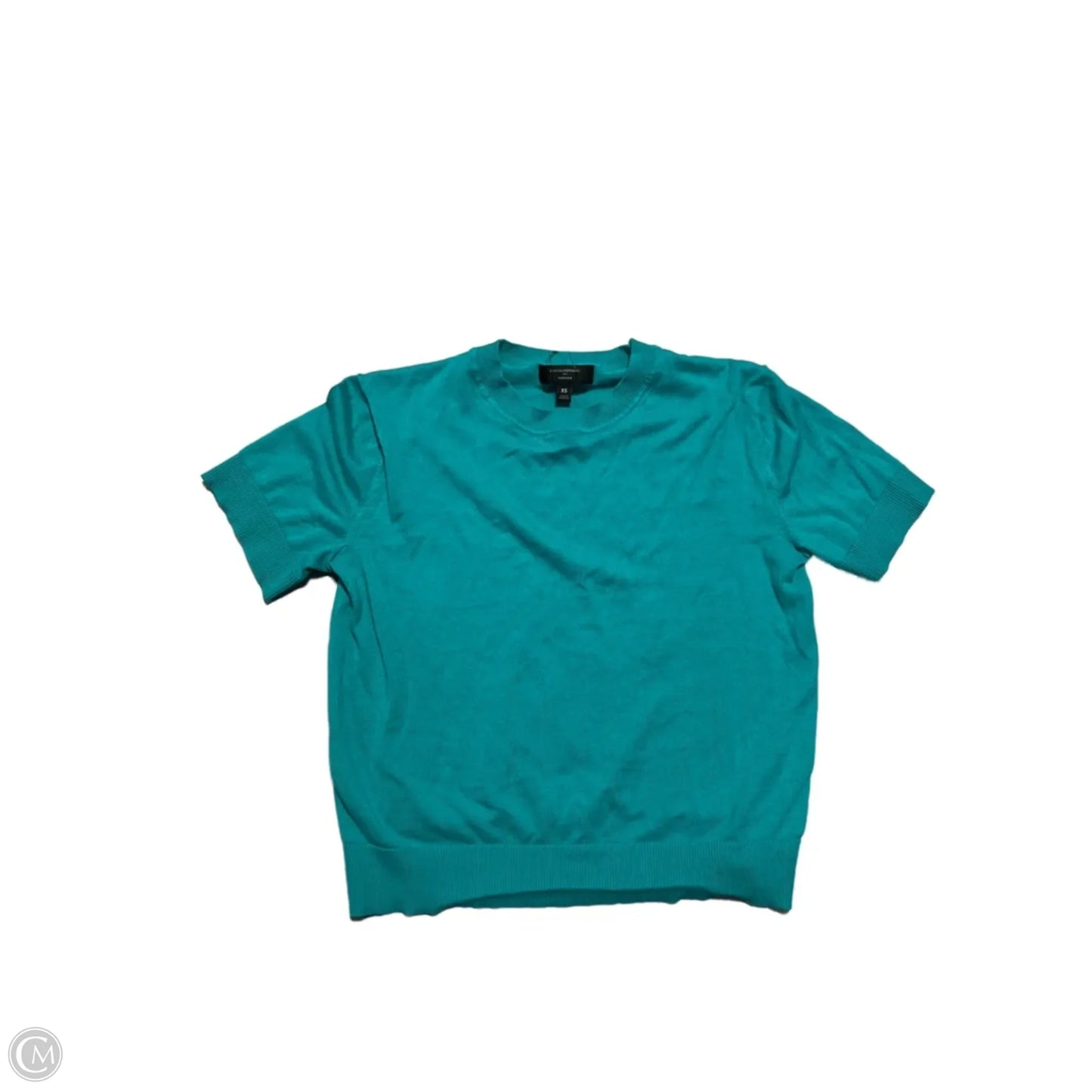 Top Short Sleeve By Banana Republic In Blue, Size: Xs