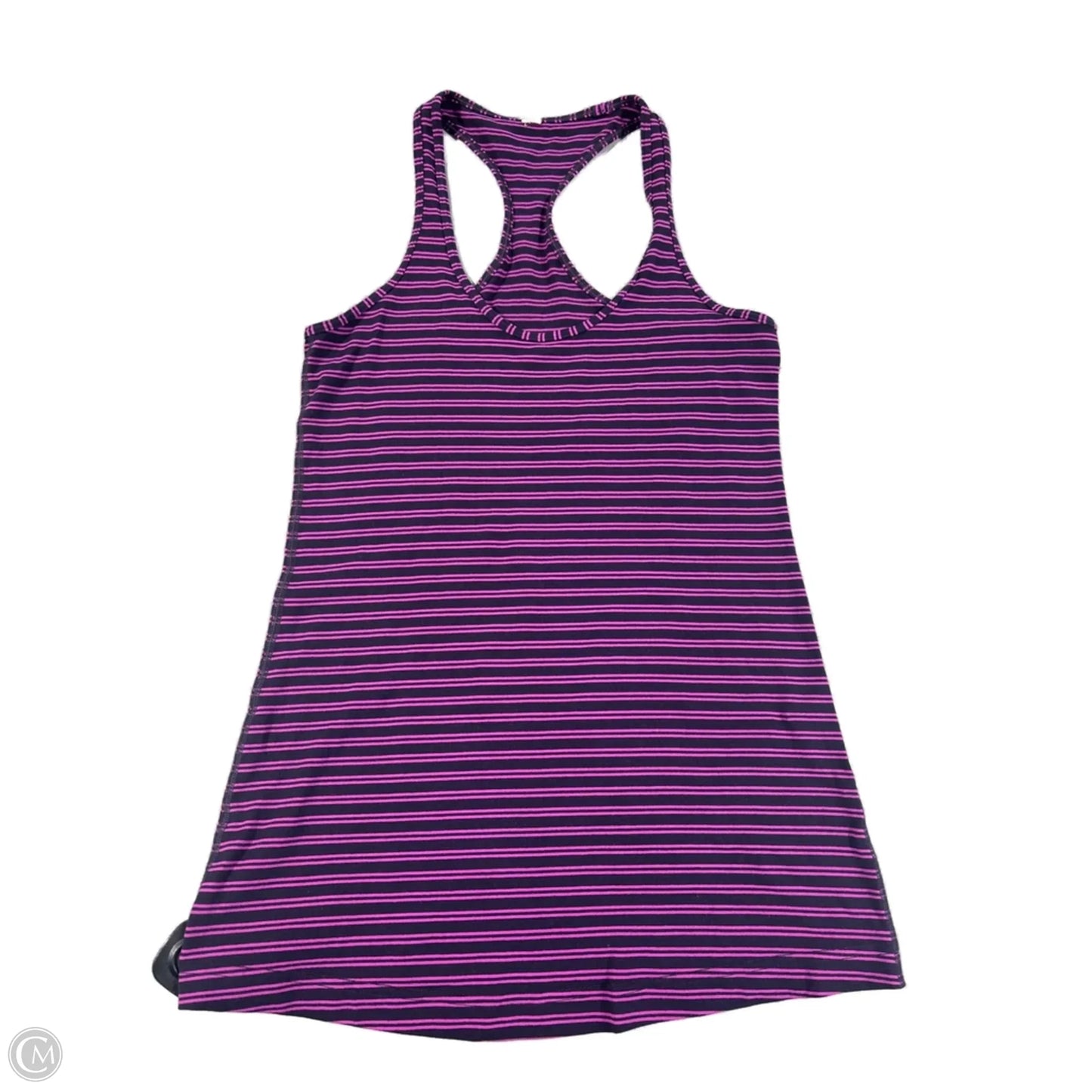 Athletic Tank Top By Lululemon In Striped Pattern, Size: M