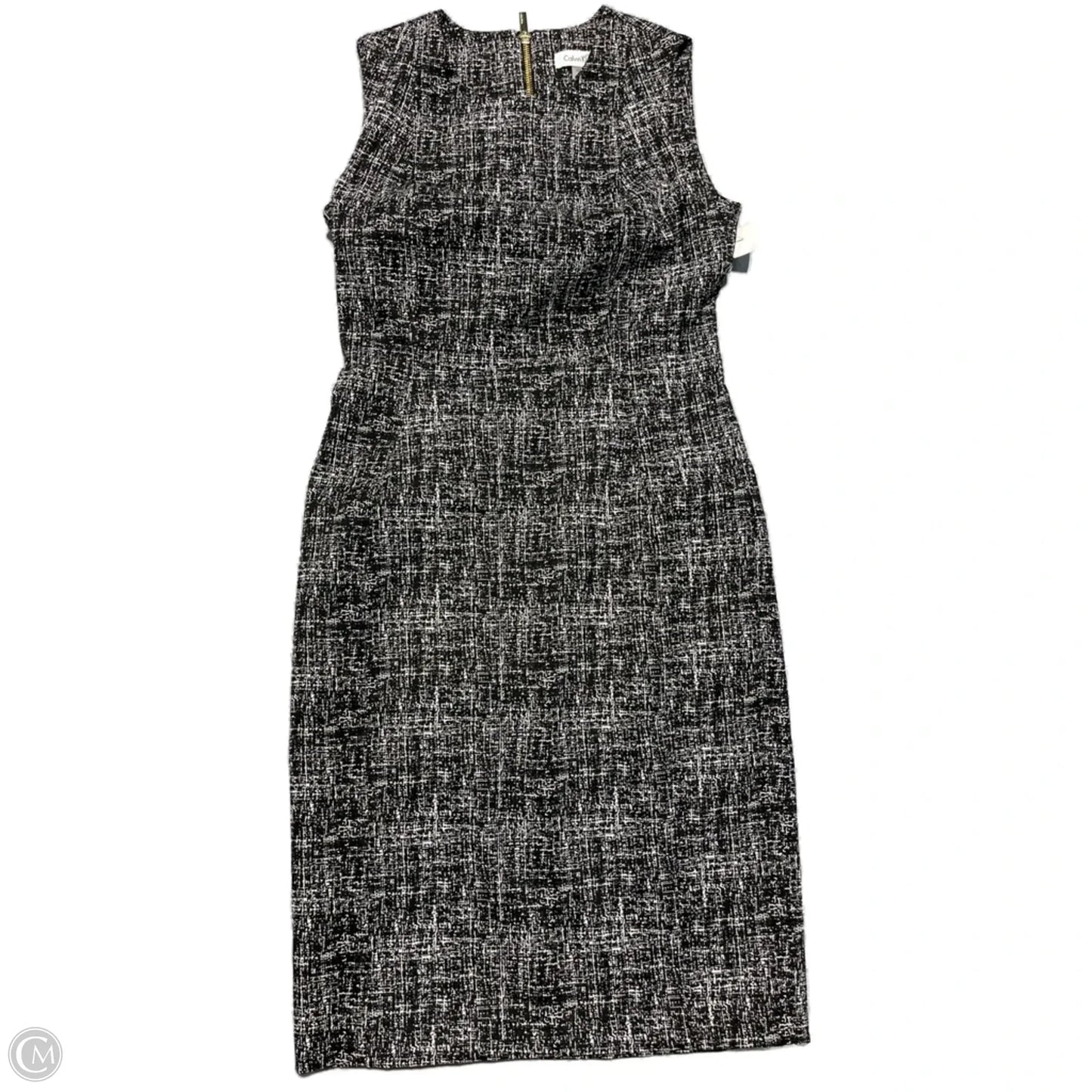Dress Party Short By Calvin Klein In Black & White, Size: M