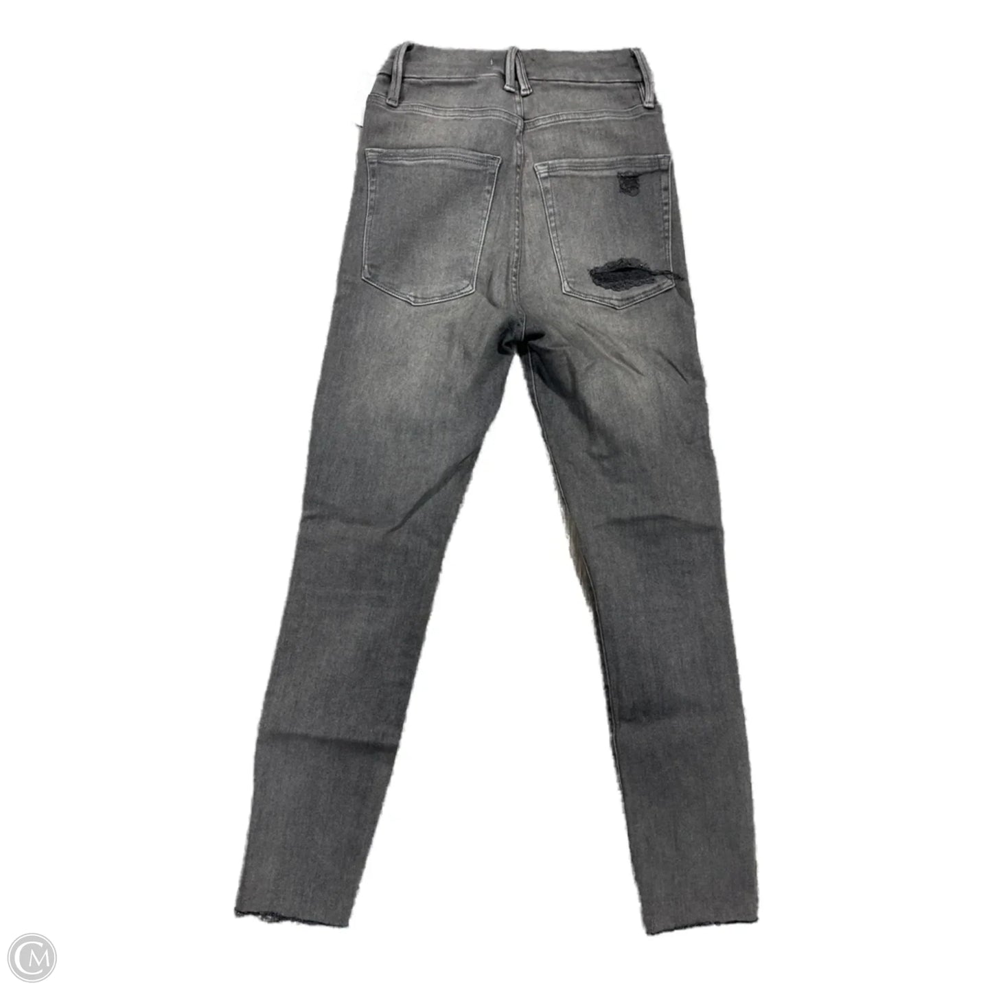 Jeans Skinny By Good American In Grey Denim, Size: 2