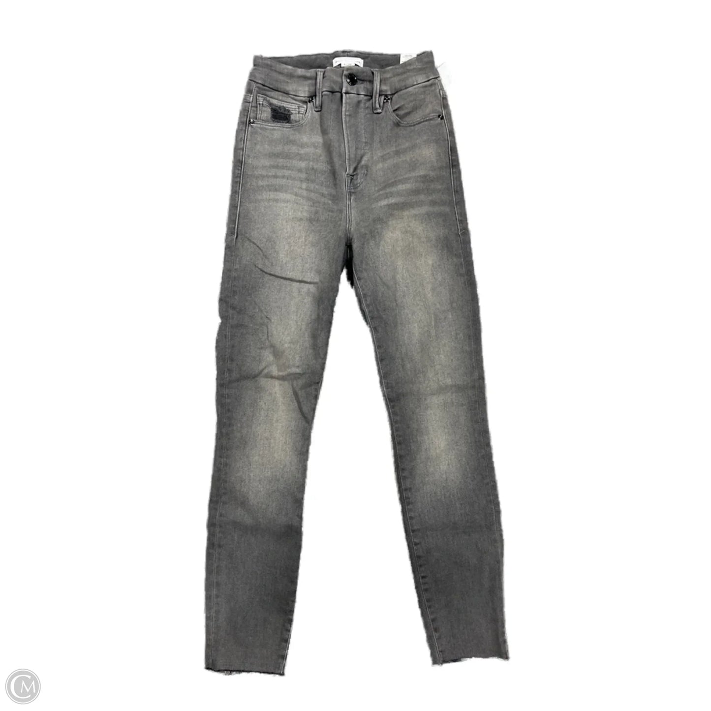 Jeans Skinny By Good American In Grey Denim, Size: 2