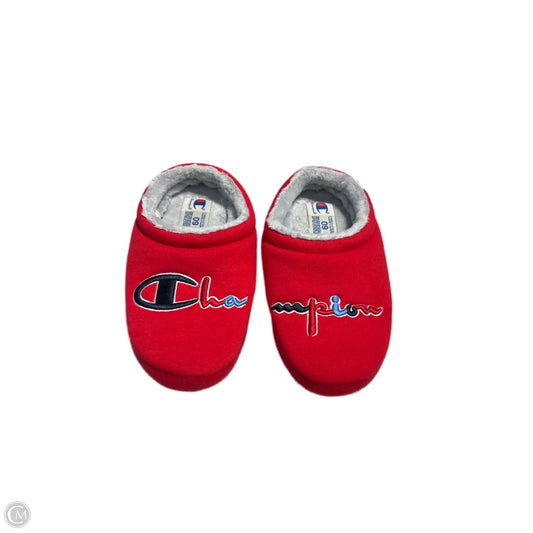 Slippers By Champion In Red, Size: 9
