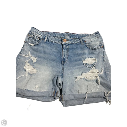 Shorts By Edgely In Blue Denim, Size: 16