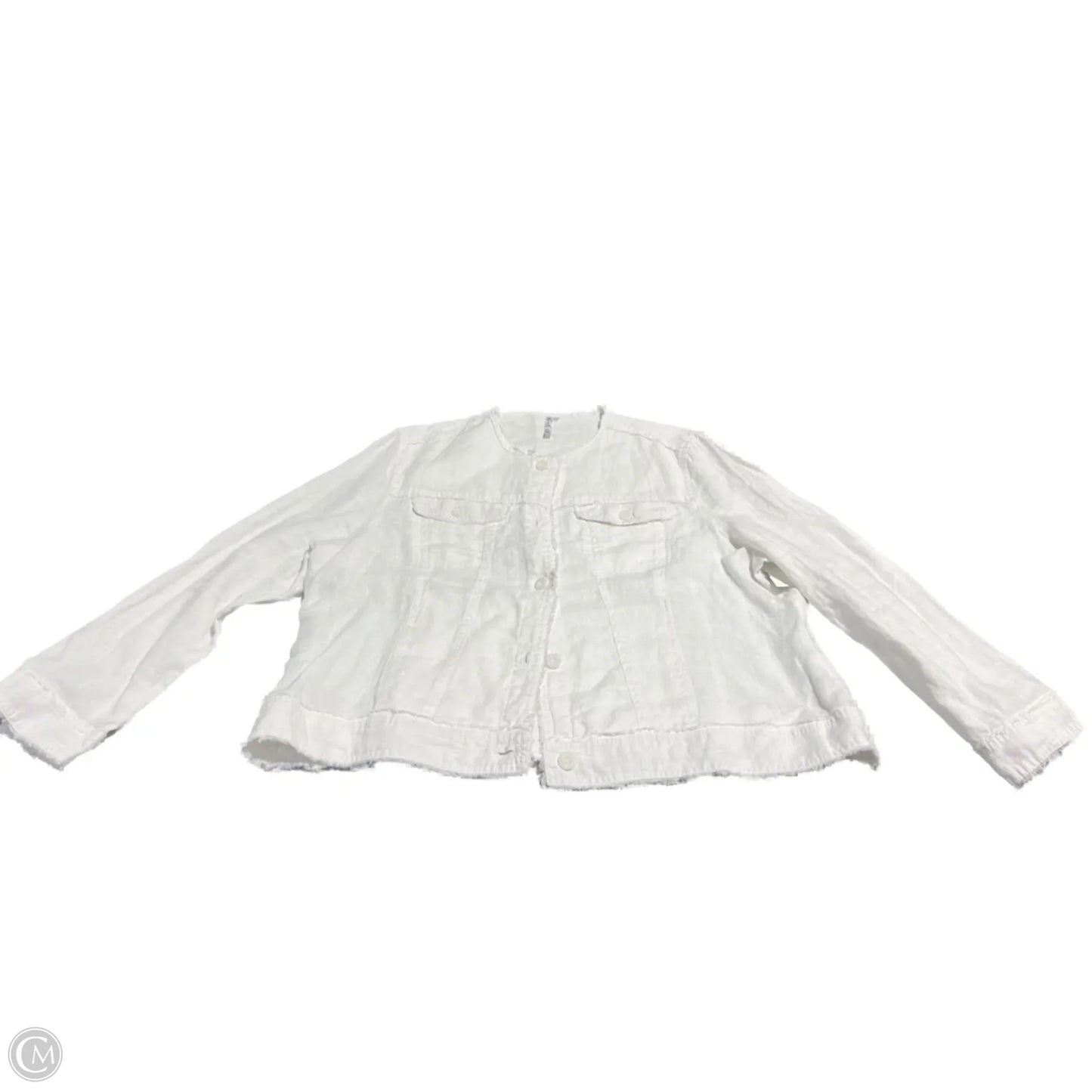 Top Long Sleeve By Lulu B In White, Size: 1x