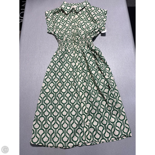 Dress Casual Short By Monteau In Green & White, Size: S