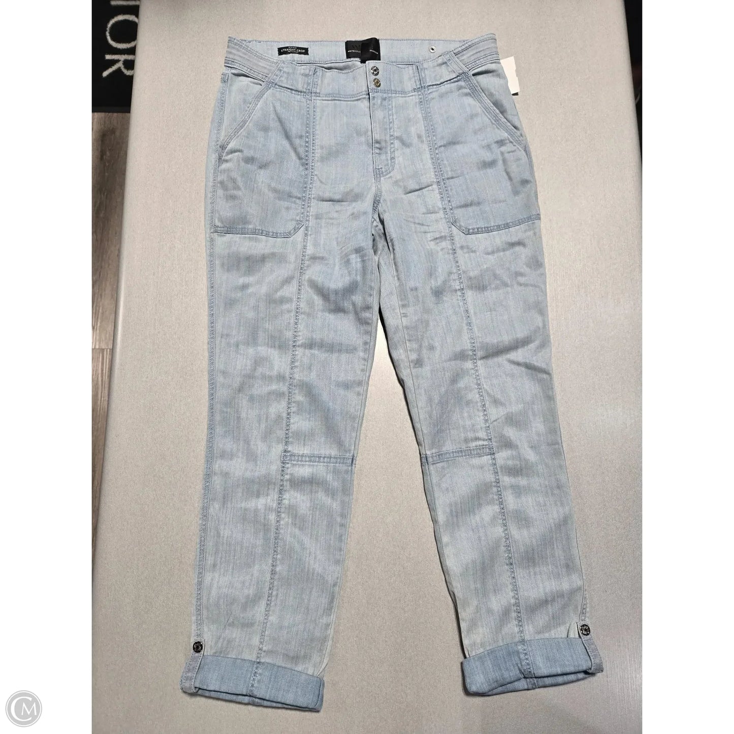 Jeans Cropped By White House Black Market In Blue Denim, Size: 8
