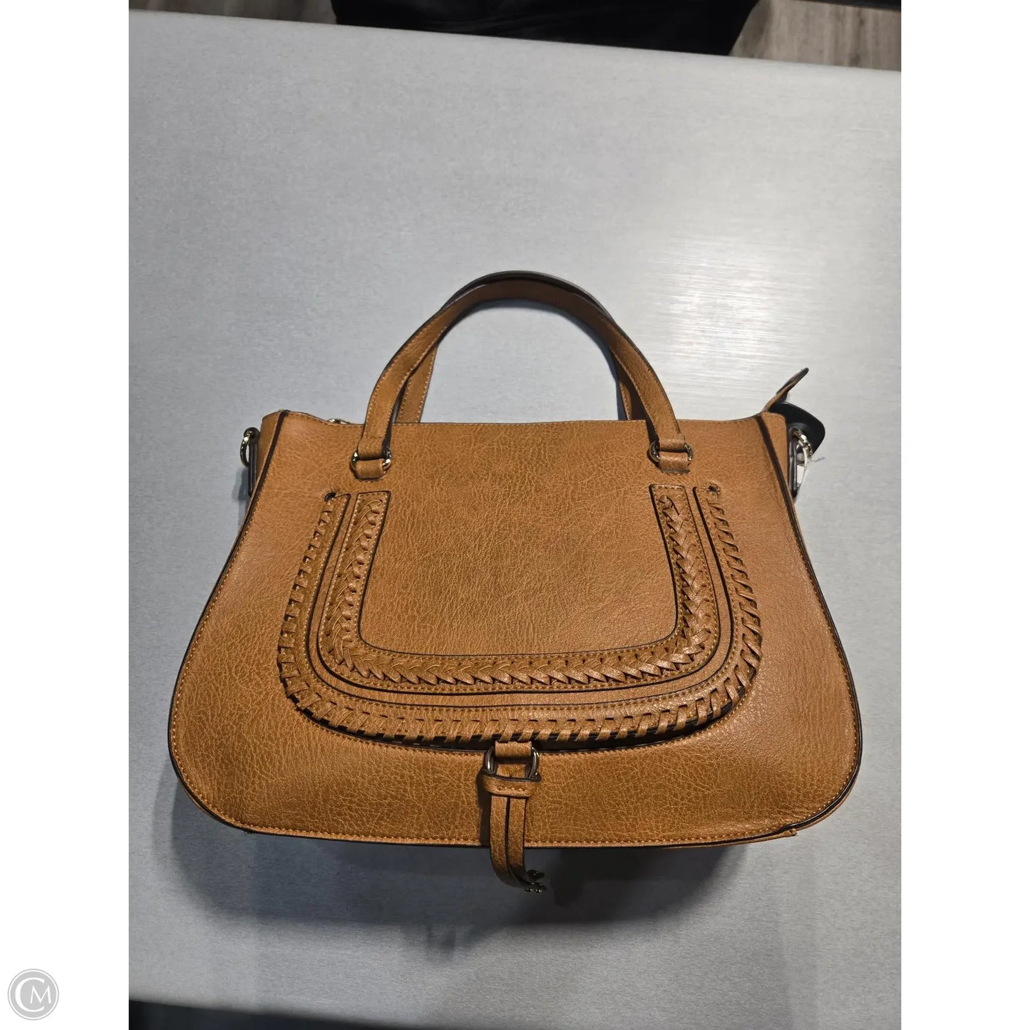 Handbag Leather By Sole Society, Size: Large