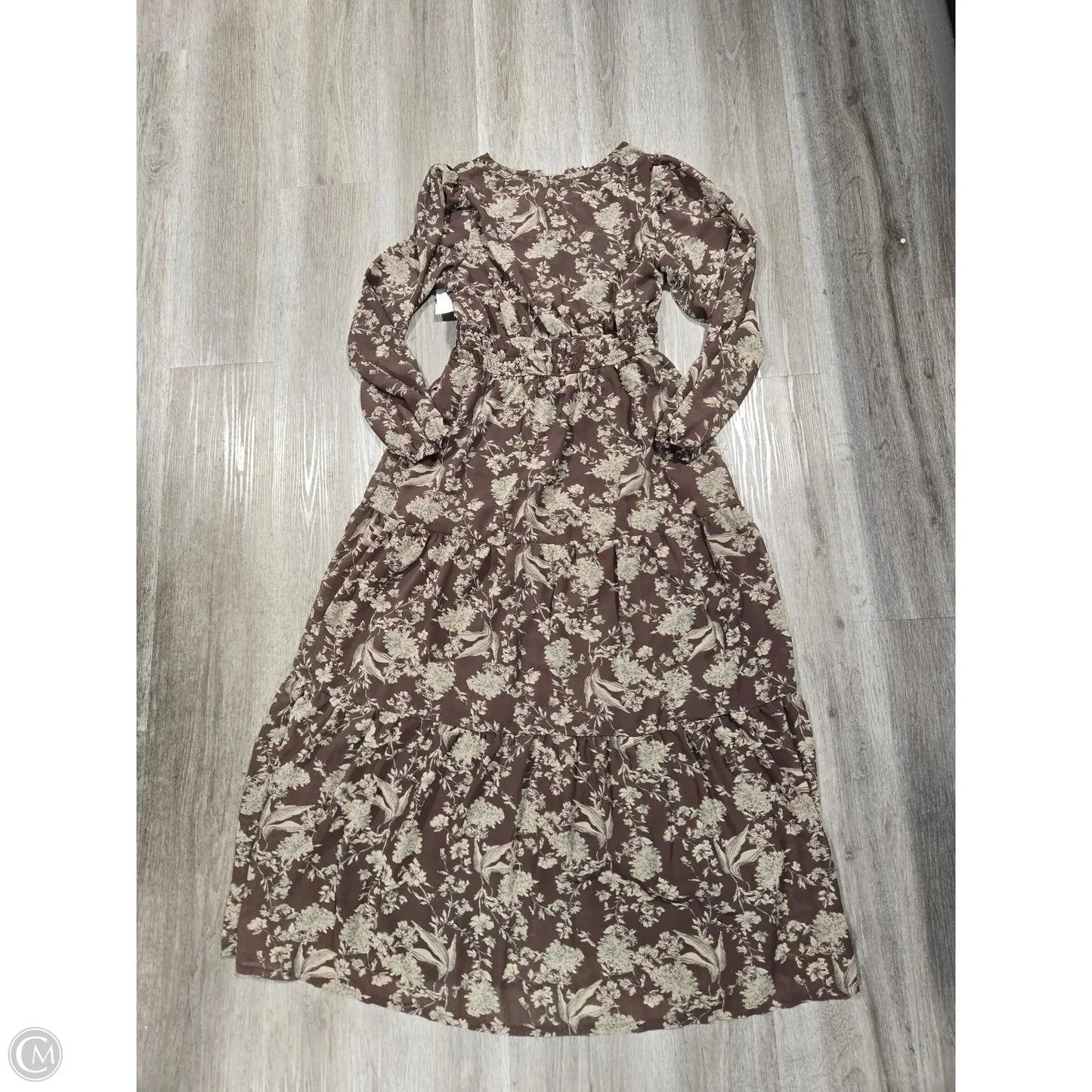Dress Casual Maxi By She + Sky In Brown, Size: M