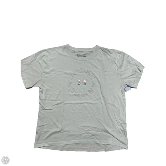 Top Short Sleeve By Under Armour In Blue, Size: L