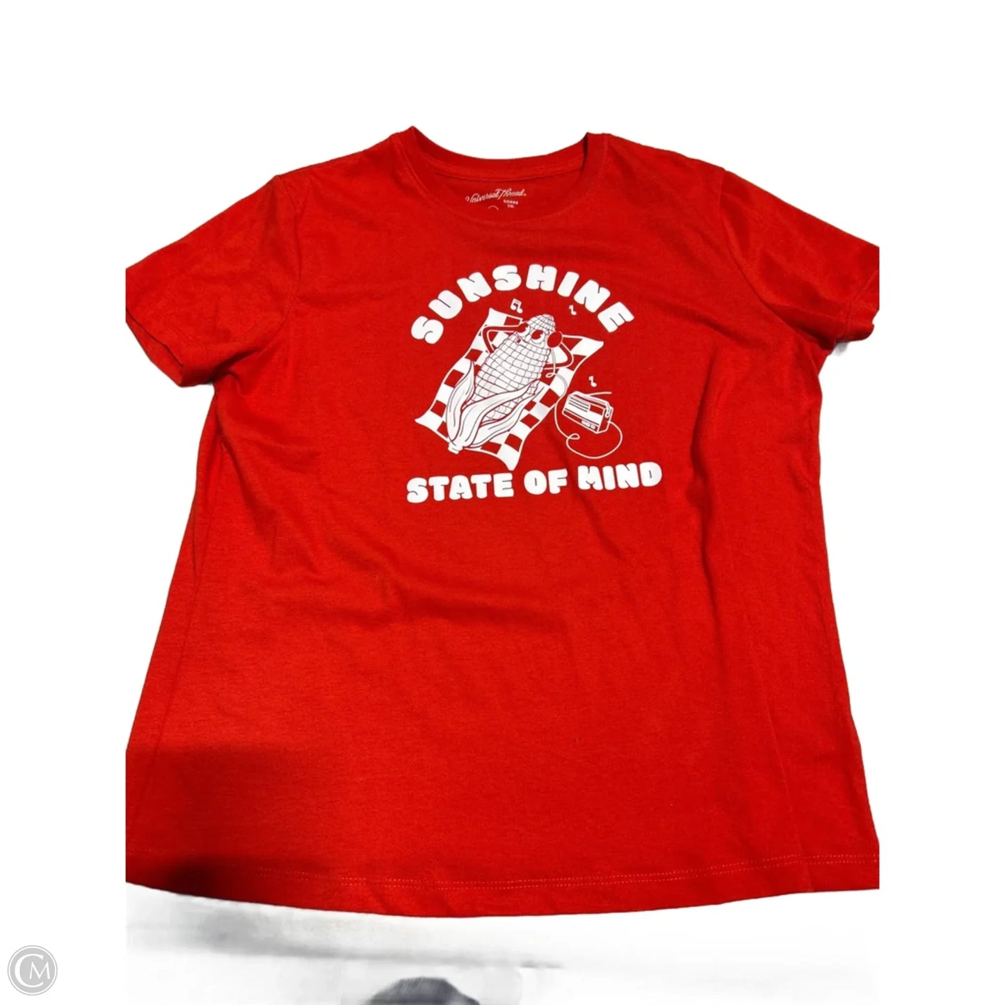 Top Short Sleeve Basic By Universal Thread In Red, Size: S