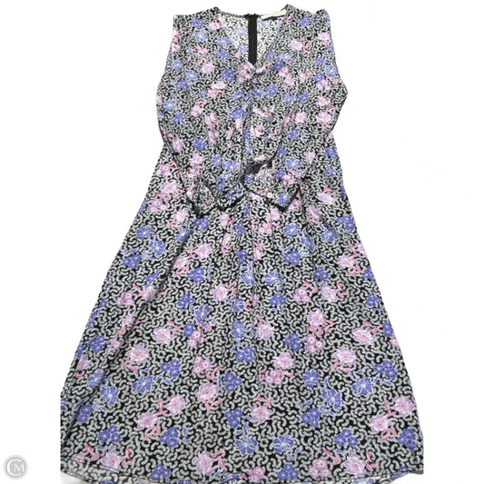 Dress Casual Midi By Loft In Floral Print, Size: M