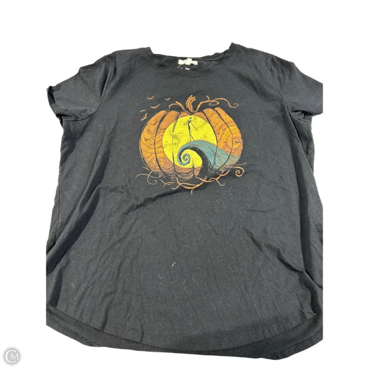 Top Short Sleeve Basic By Maurices In Black, Size: Xl