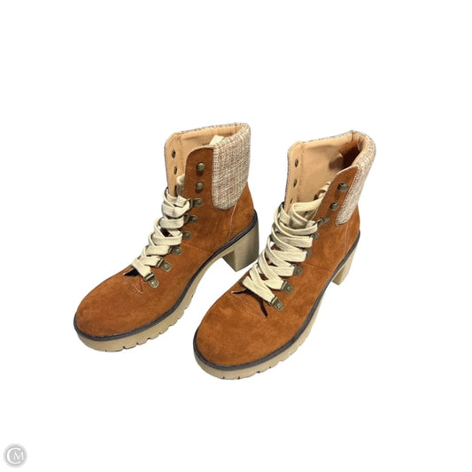 Boots Ankle Heels By Oasis Society In Brown, Size: 8