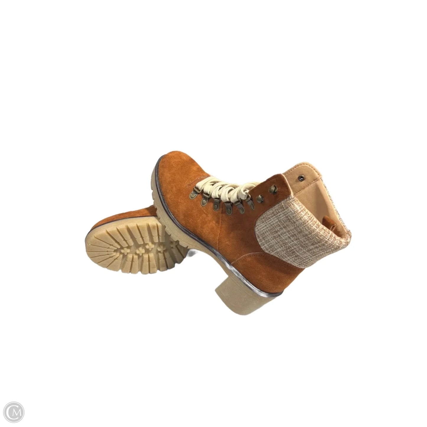 Boots Ankle Heels By Oasis Society In Brown, Size: 8