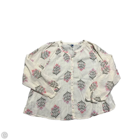Top Long Sleeve By Old Navy In Floral Print, Size: Xs