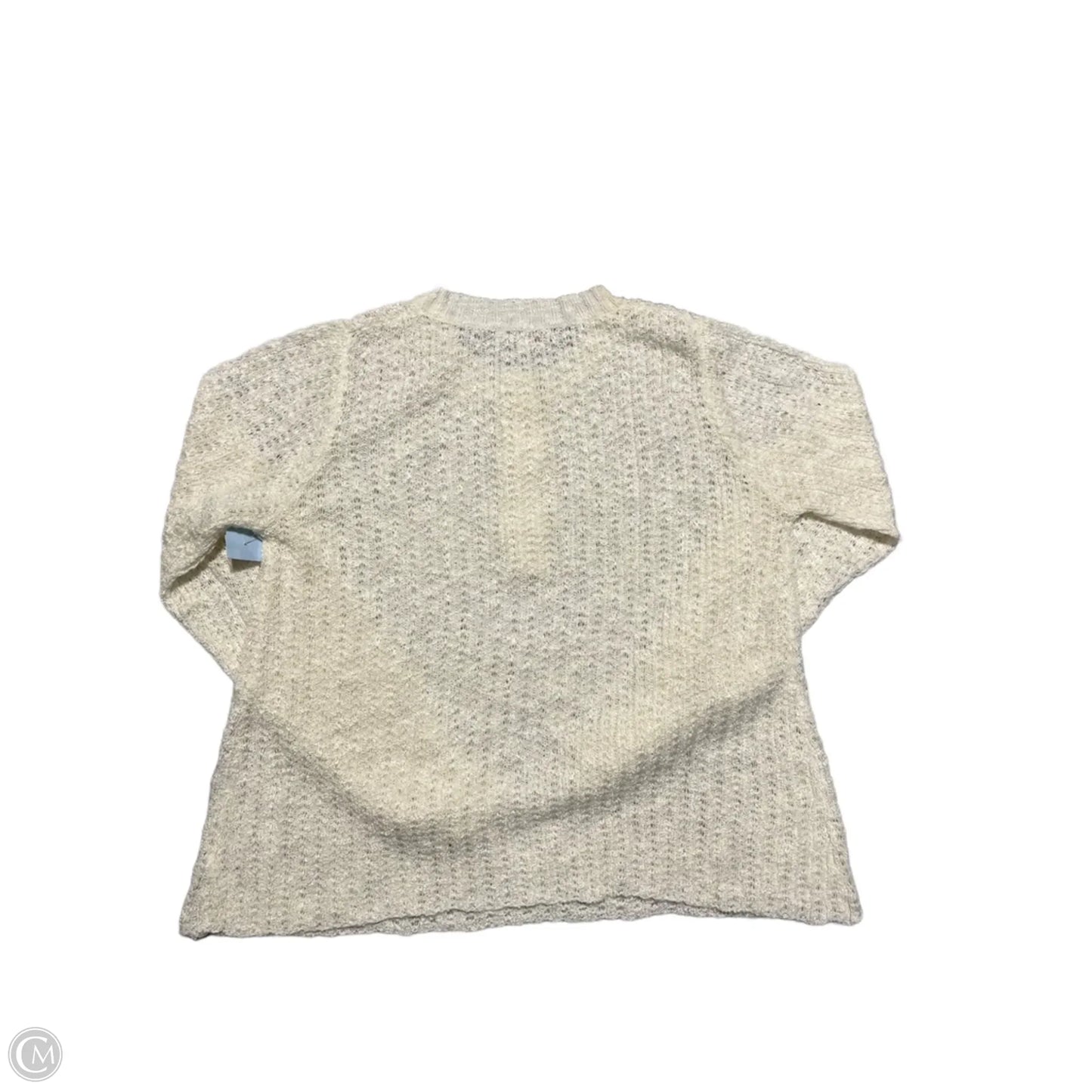 Top Long Sleeve By Andree By Unit In Cream, Size: S