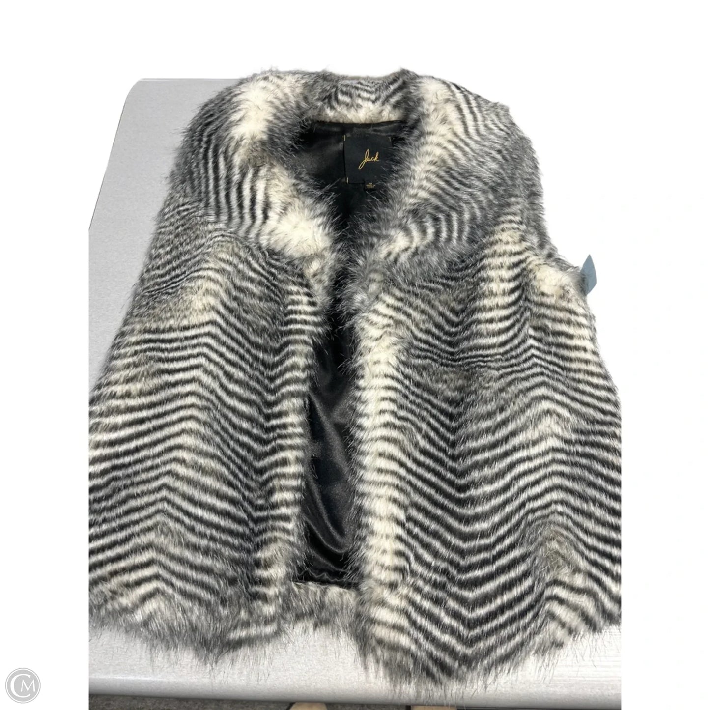 Vest Faux Fur & Sherpa By Jack In Animal Print, Size: M
