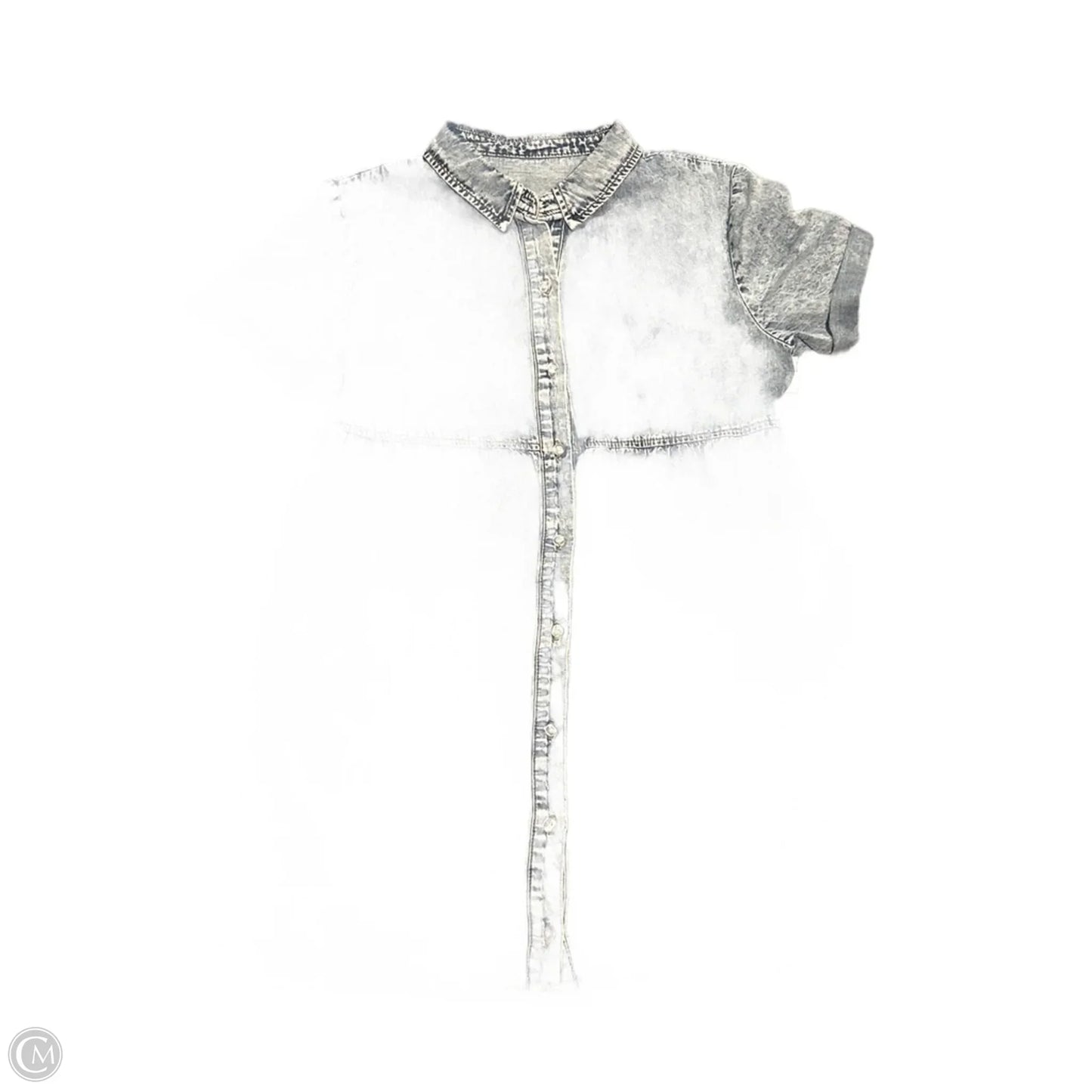 Dress Casual Short By Cmf In Blue Denim, Size: M