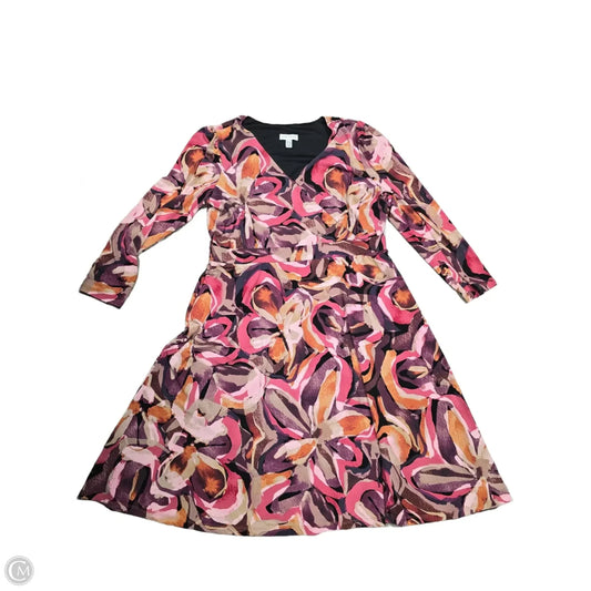 Dress Party Midi By Susan Graver In Multi-colored, Size: Lp