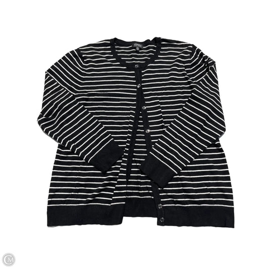 Cardigan By Jones New York In Black, Size: Xxl