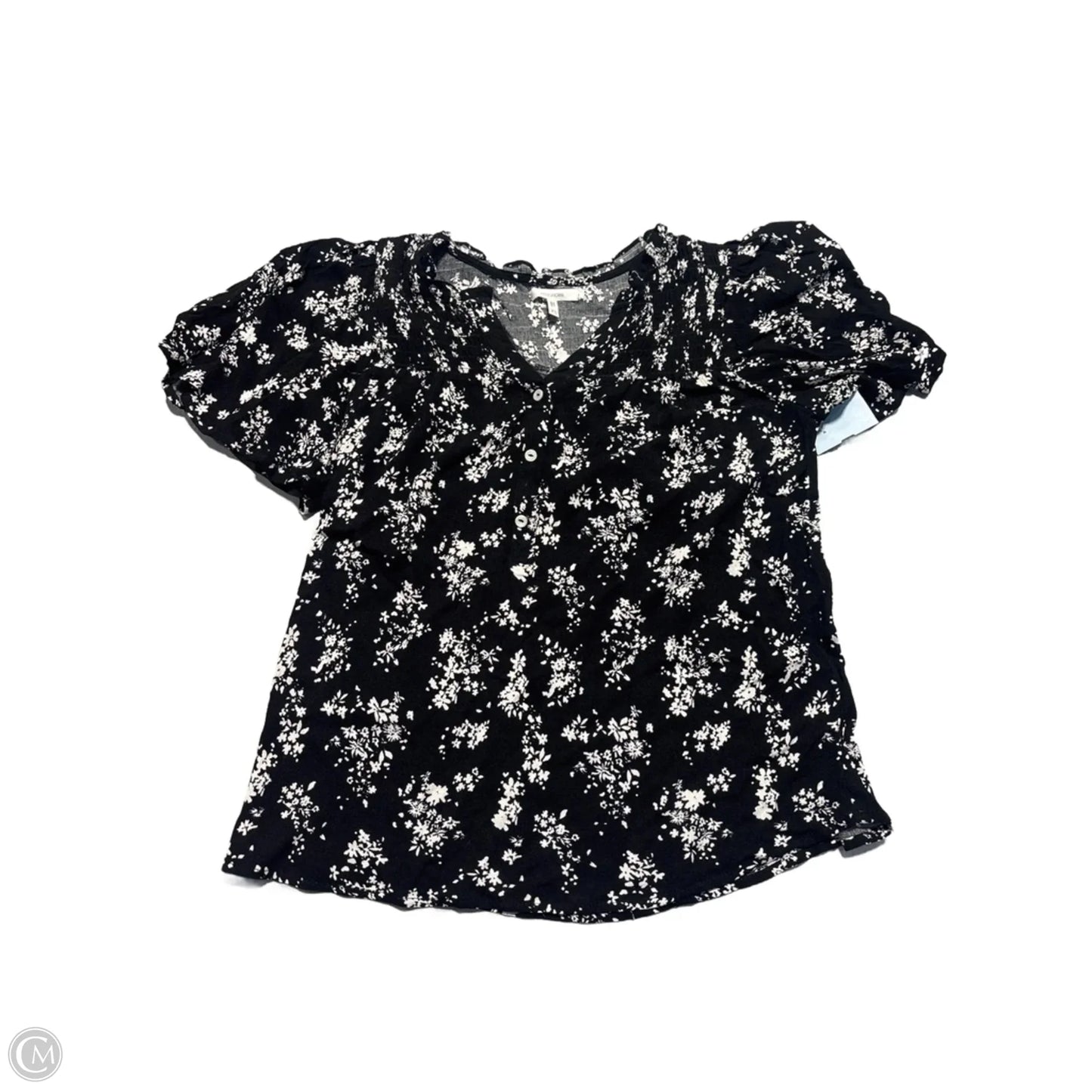 Top Short Sleeve By Maurices In Black & White, Size: Xs
