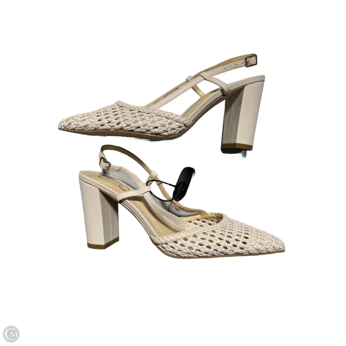 Shoes Heels Block By Jessica Simpson In White, Size: 10