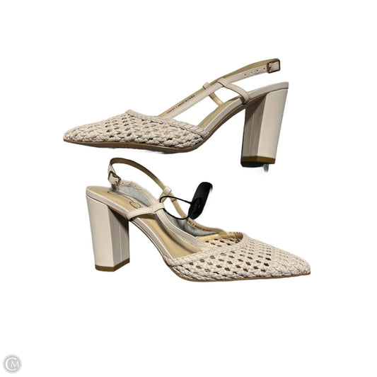 Shoes Heels Block By Jessica Simpson In White, Size: 10