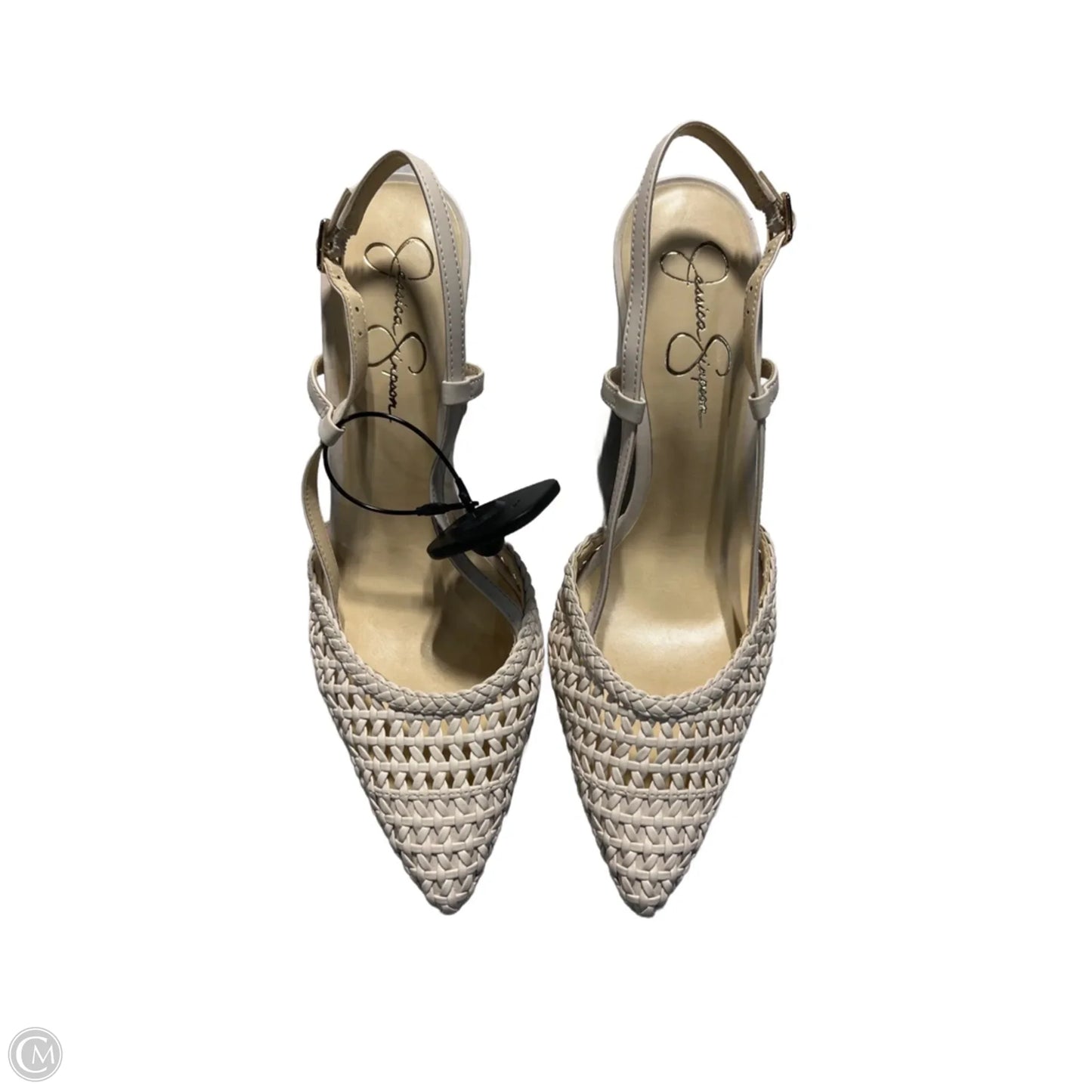 Shoes Heels Block By Jessica Simpson In White, Size: 10