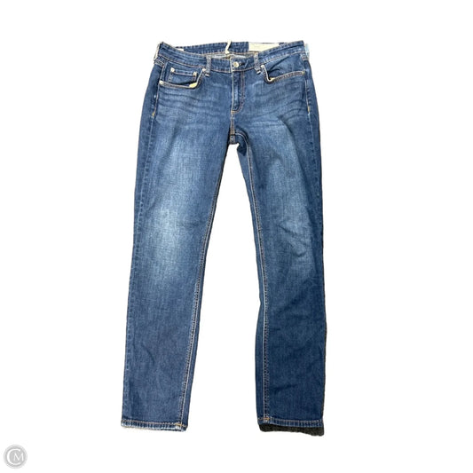 Jeans Straight By Rag And Bone In Blue Denim, Size: 8