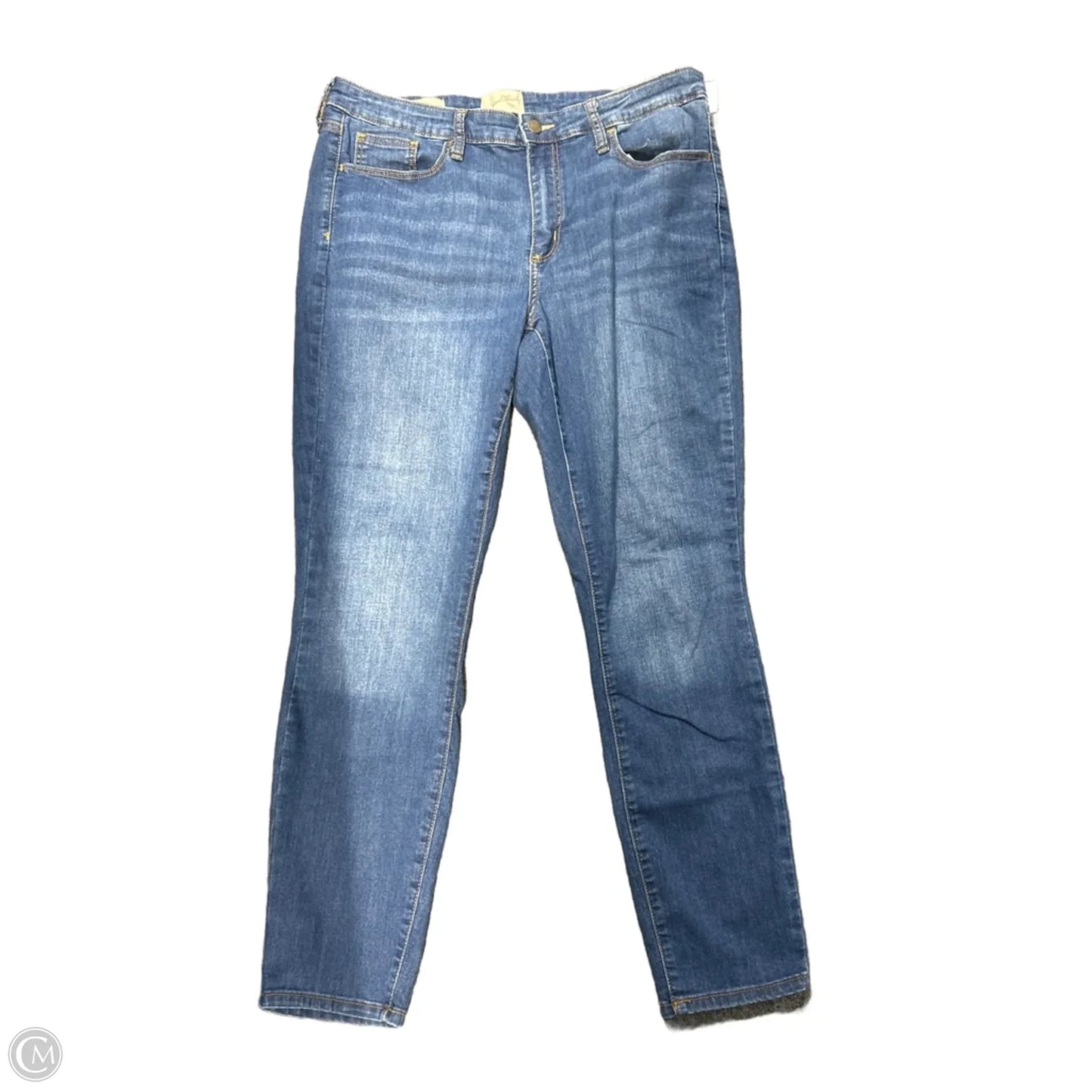 Jeans Skinny By Universal Thread In Blue Denim, Size: 12