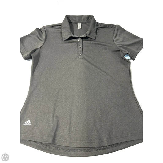 Top Short Sleeve By Adidas In Black, Size: S